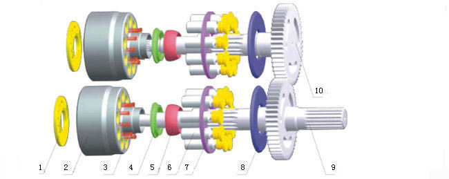 Pompe à piston hydraulique er 320C